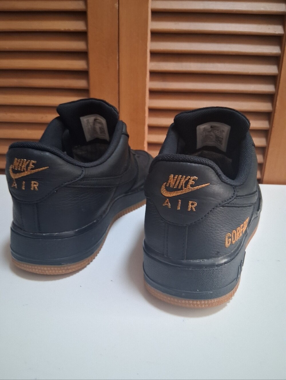 Nike Air Force 1 Gore-Tex Low Black/ Light Carbon * Size: 10 - Picture 5 of 8